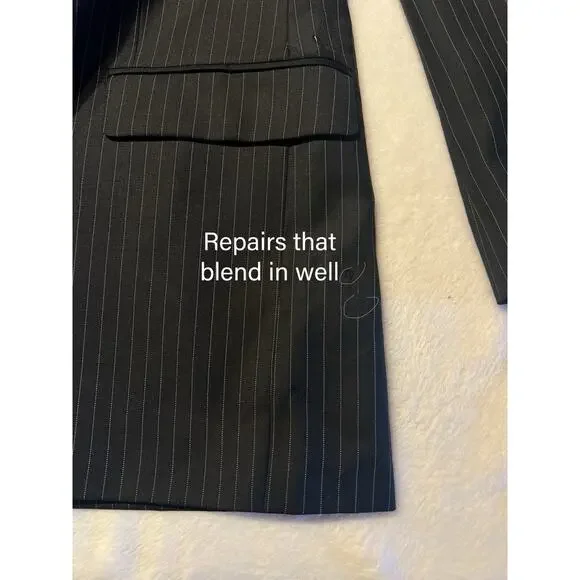 Ralph Lauren LRL Mens 42L 40x30 Black Stripe 2 Piece Suit Note - Picture 16 of 16